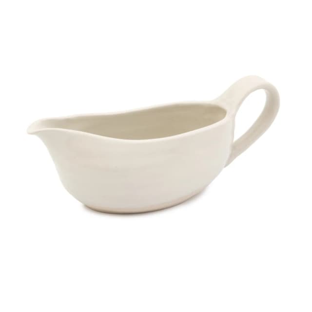 Jamie Oliver Big Love Great Gravy Boat, Stoneware, White, 400ml White
