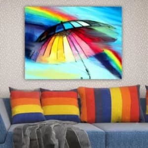 416495263_70100 Multicolor Decorative Canvas Painting