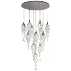 Ceiling Cluster Pendant Round 5M, 18 x GU10, Polished Chrome - Luminosa Lighting