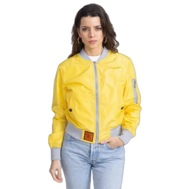 Bombers Original Womens jacket Bombers MA1 Jaune Female XS