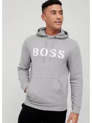 Hugo Boss Wetry Pullover Hoodie Silver Size L Men