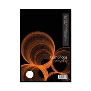 Cambridge Refill Pad Headbound Narrow Ruled Margin Punched 4 Holes 70gsm 160pp A4 Ref 100080168 Pack 5