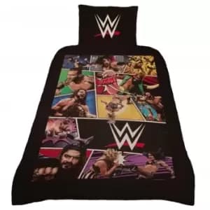 WWE Royal Rumble Duvet Cover Set (Single) (Black/Red)