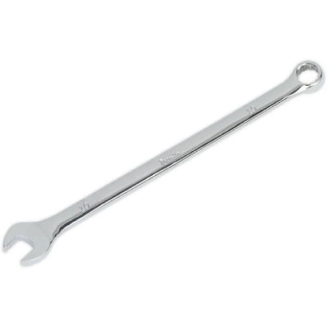 Loops 10mm x 189mm Extra Long Combination Spanner - Chrome Vanadium Steel Nut Wrench Metallics