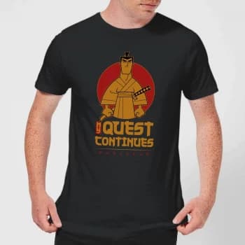 Samurai Jack My Quest Continues Mens T-Shirt - Black - 3XL - Black