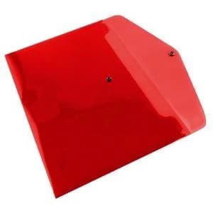Q-Connect Polypropylene Document Folder A4 Red Pack of 12 KF03594
