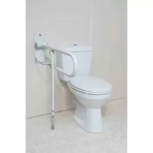 Nrs Healthcare Standard Folding Support Rail With Leg For Bathroom