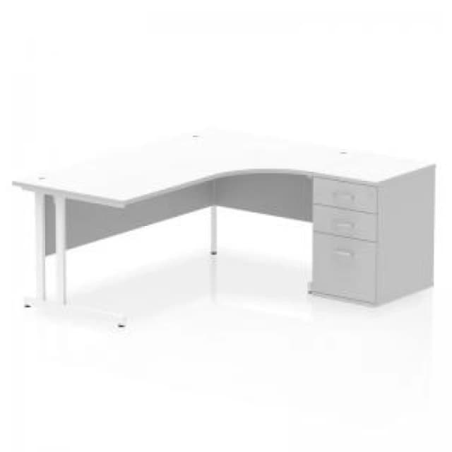 Dynamic Office Solutions Impulse 1800mm Cantilever Right Crescent Desk Workstation I004166