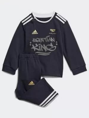Boys, adidas Mo Salah Set, Blue/Gold/White, Size 2-3 Years