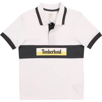 Timberland DOTTO boys's Childrens polo shirt in White - Sizes 14 years,16 years
