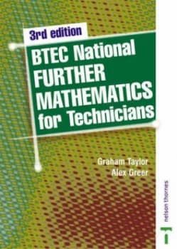Btec National Further Mathematics for Technicians by G W Taylor Paperback