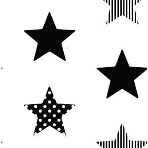 Superfresco Easy Superstar Black and White Decorative Wallpaper - 10m