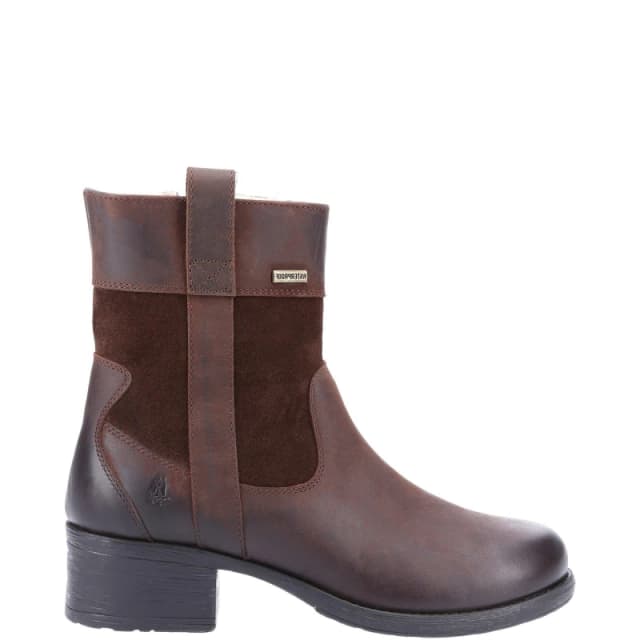 Hush Puppies Womens Saskia Memory Foam Leather Boots UK Size 3 (EU 36) BROWN HUS766-BROWN-3