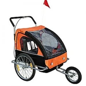 HOMCOM Baby Stroller & Trailer 5664-1098 Orange