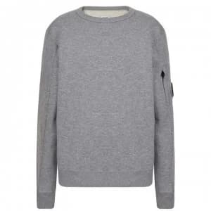 CP COMPANY Junior Boys Lens Crew Neck Sweatshirt - Grey M93