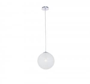 Globe Ceiling Pendant 30cm Round 1 x E27, Chrome