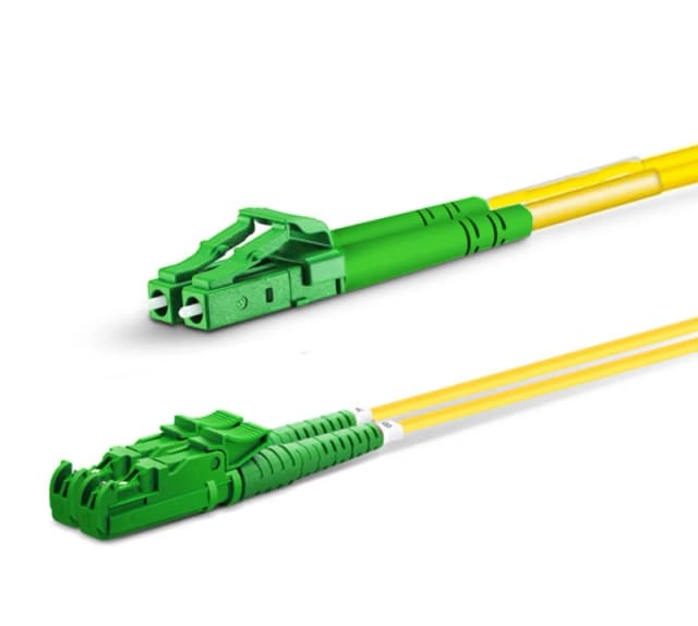 Equip E2000/APC to LC/APC Fiber Cable. SM. Duplex. 3.0m