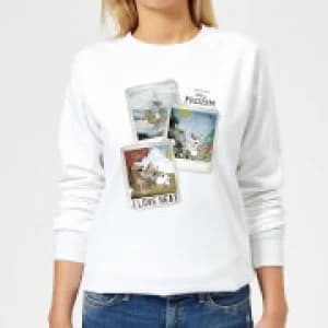 Disney Frozen Olaf Polaroid Womens Sweatshirt - White
