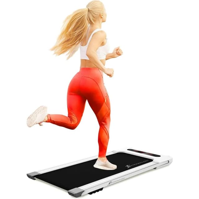 STRONGOLOGY Strongology Home & Office Ultra Quiet 560W Adjustable Speed Slimline MOTIONIC Bluetooth Treadmill with LED Display and Remote Control Moti