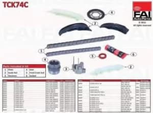 Timing Chain Kit FAI TCK74C