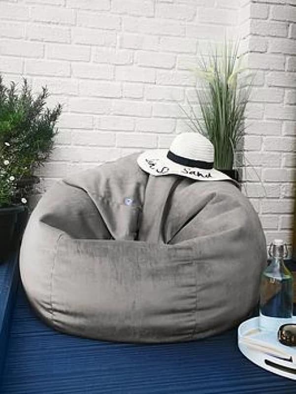 Rucomfy Slouchbag Velvet Beanbag Blue QJHPP Unisex