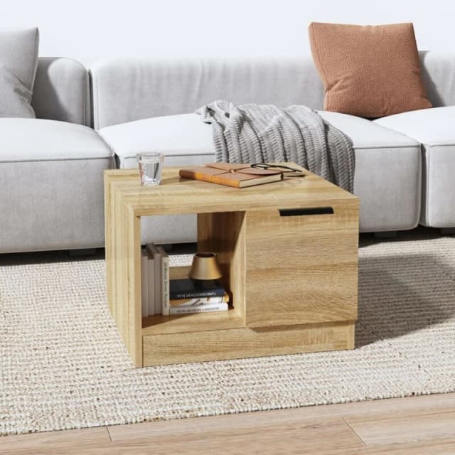 VIDAXL Coffee Table Sonoma Oak 50x50x36cm Engineered Wood Vidaxl 8720286965542