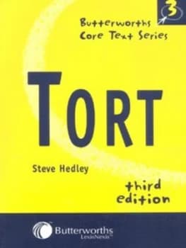Tort by Steve Hedley Book
