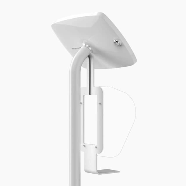 Bouncepad Brother QL-820NWB Label Printer Mount White Mounting kit for our Floorstanding Tablet Kiosks PP-BRO-W