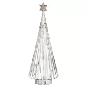 The Noel Collection Star Topped Glass Decorative Large Tree