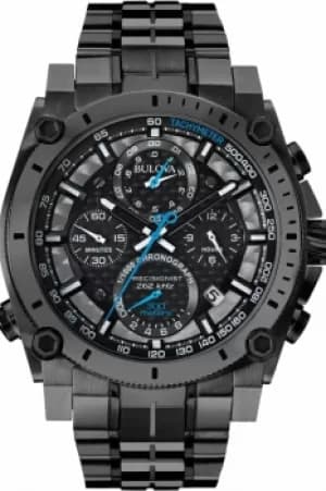 Mens Bulova Precisionist Chronograph Watch 98G229