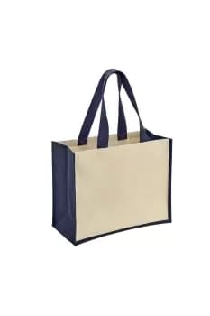 Varai Canvas Jute Shopping Tote Bag
