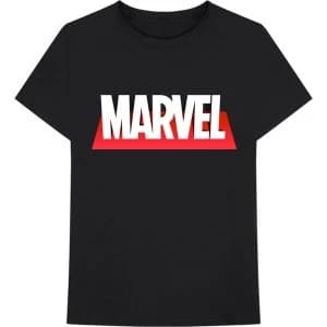 Marvel Comics - Out The Box Logo Unisex Large T-Shirt - Black