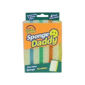 Sponge Daddy Dual sided sponge & scrubber x 4 SDSD - Scrub Daddy