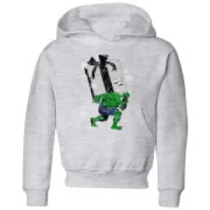 Marvel The Incredible Hulk Christmas Present Kids Christmas Hoodie - Grey - 11-12 Years