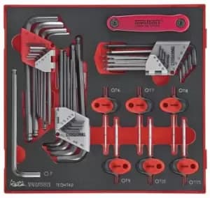 Teng Tools TEDHT42 42 Piece EVA Hex And TX Key Set