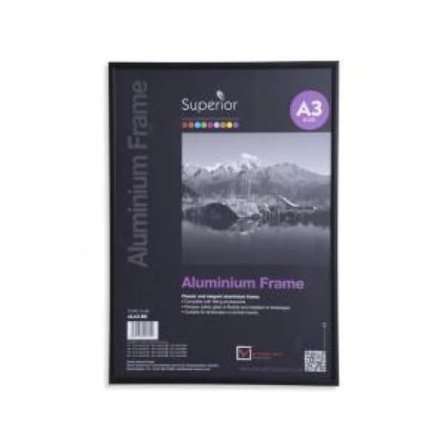 SECO Seco A3 Brushed Aluminium Frame Black - ALA3-BK ALA3-BK