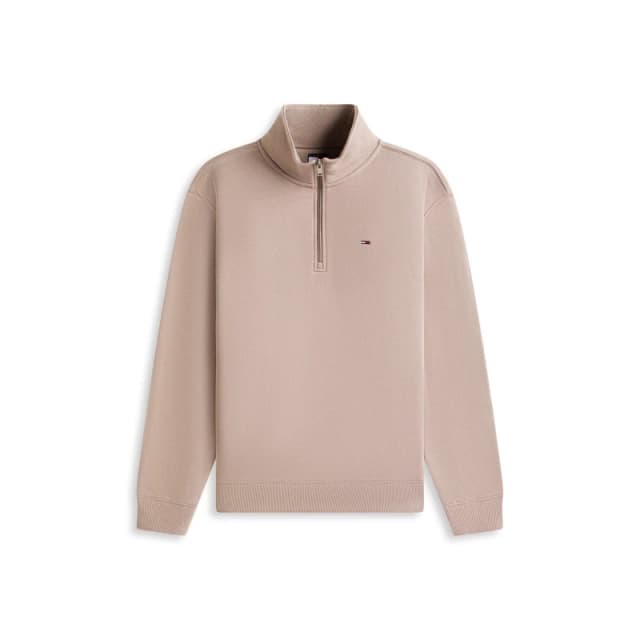 Tommy Jeans TJ Fleece 1/4Zip Sn63 Ivy Mink male S