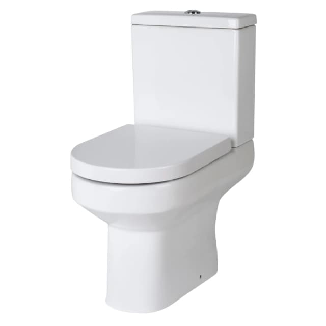 Balterley Semi-Flush to Wall Pan & Cistern - 800mm x 397mm x 625mm White