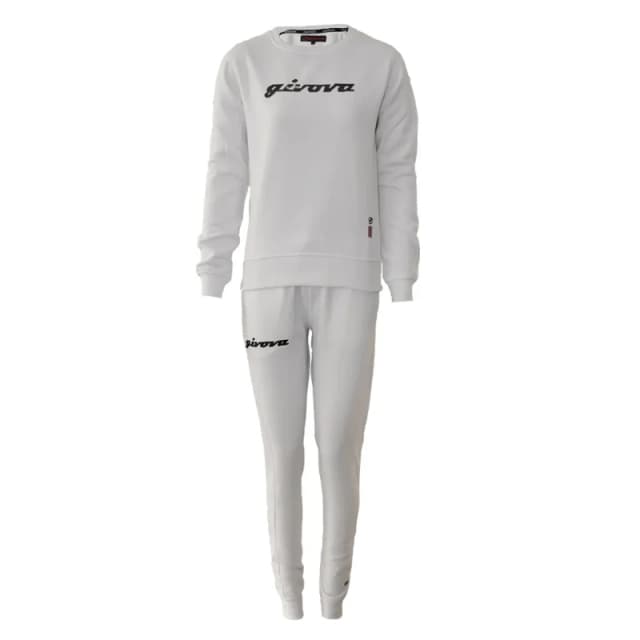 Givova Sequined round neck tracksuit For Her Givova 104 Blanc Female S