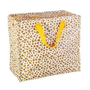 Sass & Belle Natural Leopard Print Storage Bag