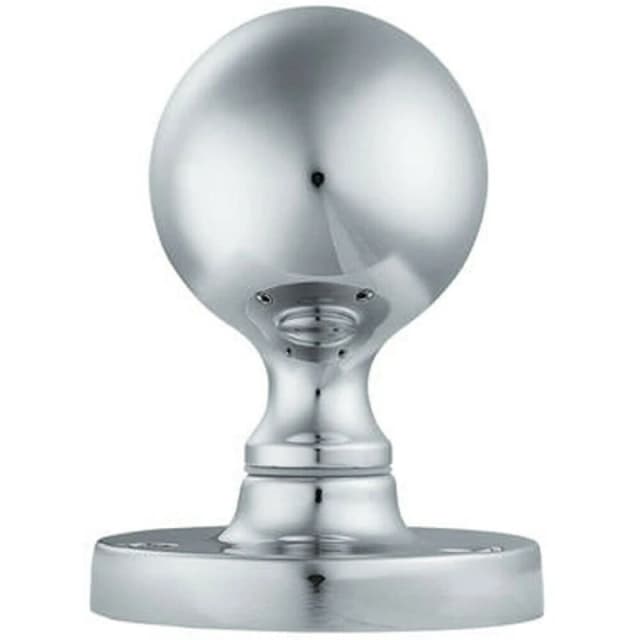 Loops PAIR Solid Ball Mortice Door Knob 45mm Diameter Polished Chrome Door Handle Multi unisex