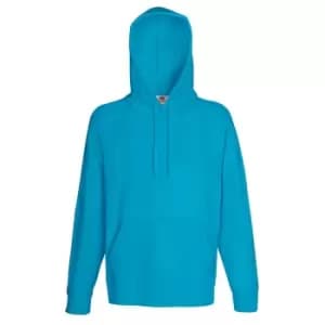 Fruit Of The Loom Mens Lightweight Hooded Sweatshirt / Hoodie (240 GSM) (S) (Azure Blue)