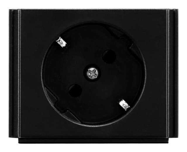 AMX HPX-P200-PC-EU outlet box Type F Black