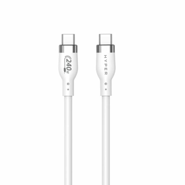 Targus 1M Silicone 240W USB-C Charging Cable - HJ4001WHGL