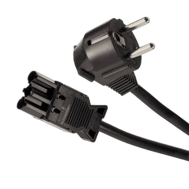 POWERDATA SCHUKO CEE 7/7 PLUG TO 3-POLE CONNECTOR 2M