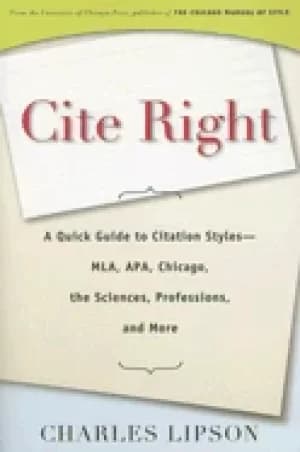 cite right a quick guide to citation styles mla apa chicago the sciences pr