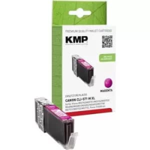 KMP Ink replaced Canon CLI-571M XL Compatible Magenta C107MX 1569,0006