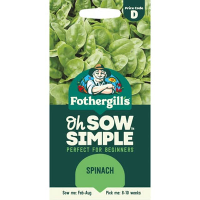 Mr Fothergills Oh Sow Simple Spinach Vegetable Seeds