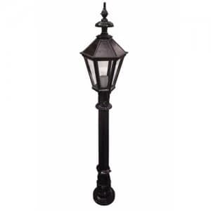Zexum 4ft Traditional Black Garden Street Light