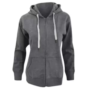 Mantis Womens/Ladies Superstar Zip Hooded Sweatshirt / Hoodie (L) (Heather Grey Melange)